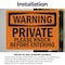 Signmission Private Please Knock Before Entering OSHA Warning Sign, Vinyl Decal, 10in W x 7in L, 2PK OS-2PACK-WS-D-710-L-12347 - alternate 4